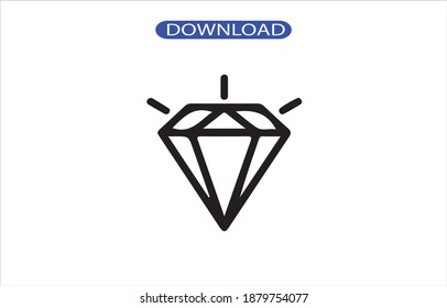 diamon icon or logo isolated sign symbol vector illustration - high quality black style vector icons.