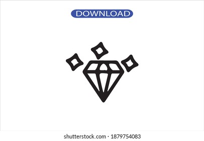diamon icon or logo isolated sign symbol vector illustration - high quality black style vector icons.