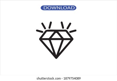 diamon icon or logo isolated sign symbol vector illustration - high quality black style vector icons.