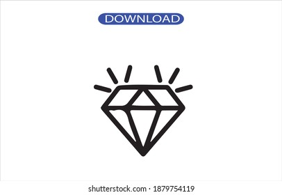 diamon icon or logo isolated sign symbol vector illustration - high quality black style vector icons.