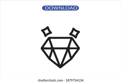 diamon icon or logo isolated sign symbol vector illustration - high quality black style vector icons.