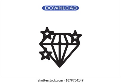 diamon icon or logo isolated sign symbol vector illustration - high quality black style vector icons.