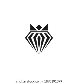 diseño del logotipo diamon icono sencillo moderno