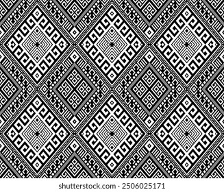 Diamond abstract ethnic geometric pattern designed for background or wallpaper, textile or fabric prints, and other digital prints.