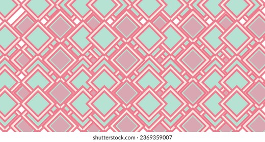 Diamond Abstract geometric pattern with small and large rhombuses. Design element for web banners, posters, cards, wallpapers, backdrops, panels Black and white color Vector illustration
