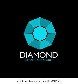 Diamond abstract logo design template. vector illustration.