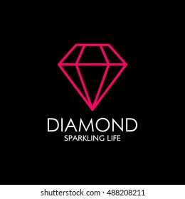 Diamond abstract logo design template. vector illustration.