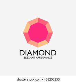 Diamond abstract logo design template. vector illustration.