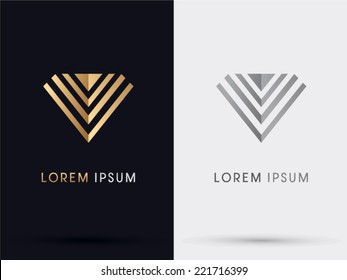 Diamond abstract logo, symbol, icon,graphic,vector.