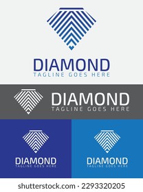 Diseño de vectores con el logotipo diamond Abstract. Emblema abstracto, concepto de diseños, logotipos, símbolo de diamante, diseño de logotipo de joyería, elemento de logotipo para plantilla.