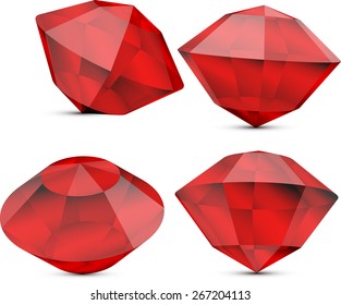 diamond abstract vector illustration isolated with shadow background eps 10 / diamond