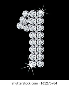 Diamond alphabetic figure . Vector illustration