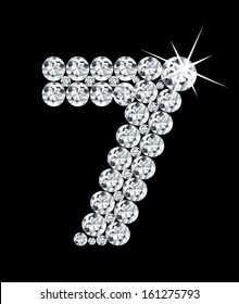 Diamond alphabetic figure . Vector illustration