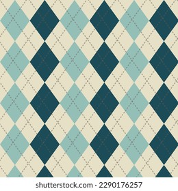 diamond argyle seamless pattern. Fabric texture background. fathers day, new year , octoberfest , christmas background