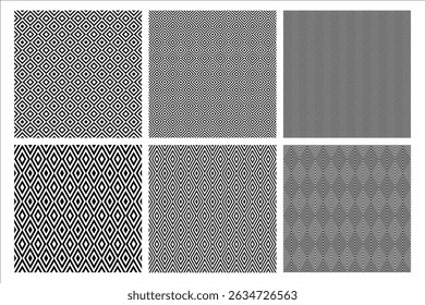 Diamond Art Deco Nouveau Checker Square Seamless Pattern
