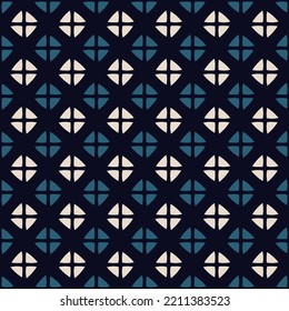 Diamond background abstract geometric pattern triangle shapes grid motif minimalist classic colorful squares ornament graphic style. Casual repeating textile design template, blue green, white colors