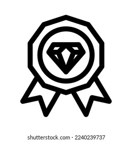 diamond badge icon or logo isolated sign symbol vector illustration - high quality black style vector icons
