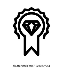 diamond badge icon or logo isolated sign symbol vector illustration - high quality black style vector icons
