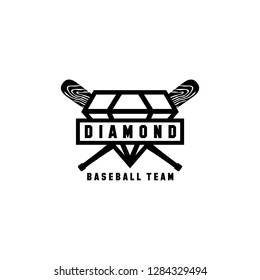 diamond baseball logo