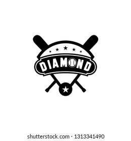 diamond baseball logo design