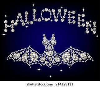 Diamond bat. Halloween 