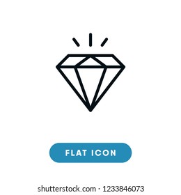 Diamond black friday vector icon