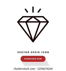 Diamond black friday vector icon
