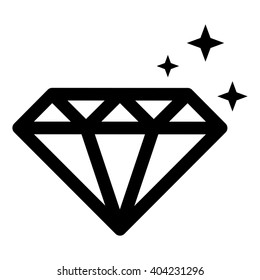 diamond black icon
