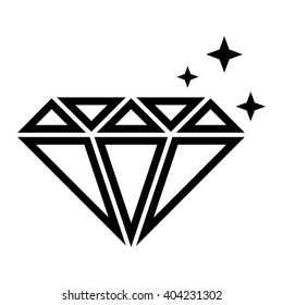 diamond black icon