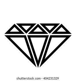 diamond black icon