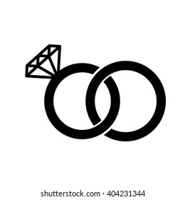 Icono negro del diamante