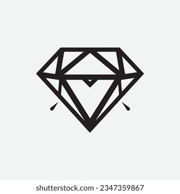 Diamond Black Logo Icon Design