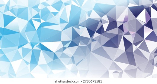 Concepto Low-Poly azul diamante. textura triangulada. Diseño 3d. Patrón geométrico poligonal. Estilo moderno triangular. concepto de diamante