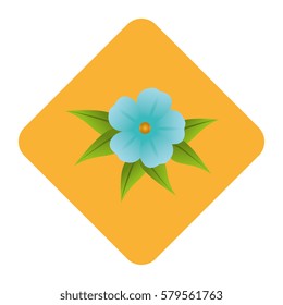 diamond border with floral design with leaves