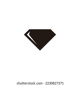 Diamond, bright geometric symbol simple logo vector