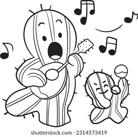 diamond cactus cartoon doodle kawaii anime coloring page cute illustration drawing character chibi manga comic