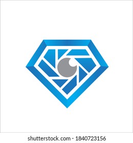 Logo-Designs für Diamanten und Kamera für Schmuck und Logo für Fotografen