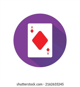 AS diamond card icon vector consept. EPS 10.