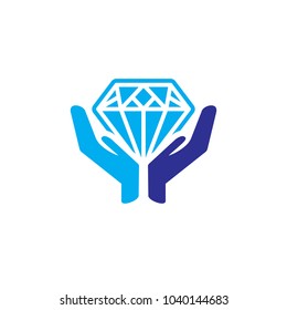 Diamond Care Logo Icon Design