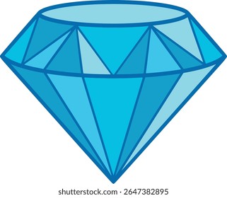 Diamant-Cartoon-Stil in Vektor-eps-Datei
