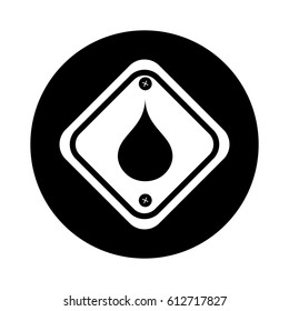 diamond caution sign icon