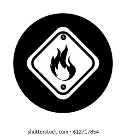 diamond caution sign icon