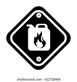 diamond caution sign icon