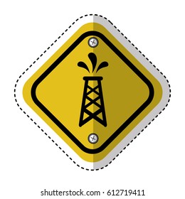 diamond caution sign icon