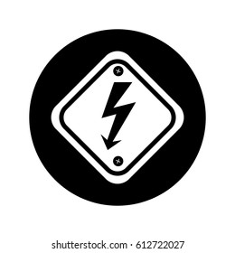 diamond caution sign icon