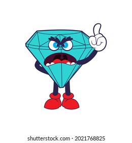 diseño vectorial de ilustración de caracteres de diamante
