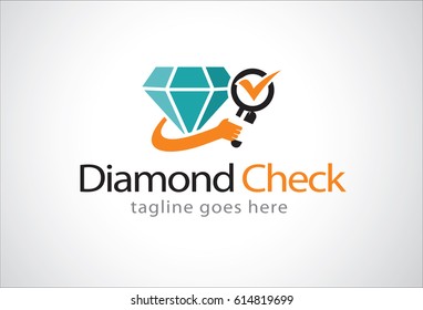Diamond Check Logo Template Design