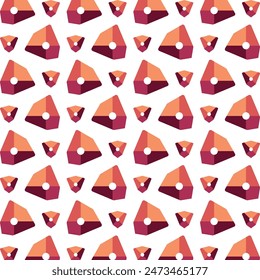 Diseño de Ilustración vectorial de patrón repetido multicolor de moda apreciado por el diamante