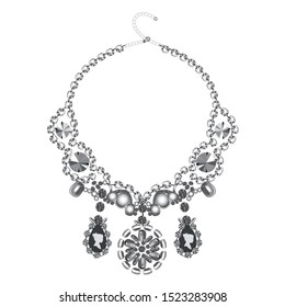 Diamond Choker vector design illustration template