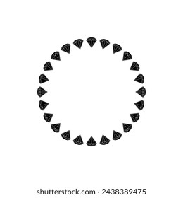 Diamond in Circle Shaped, can use for Art Illustration, Logo Gram, Frame Work, Background, Pictogram, Website, Apps, or Graphic Design Element. Vector Illustration  